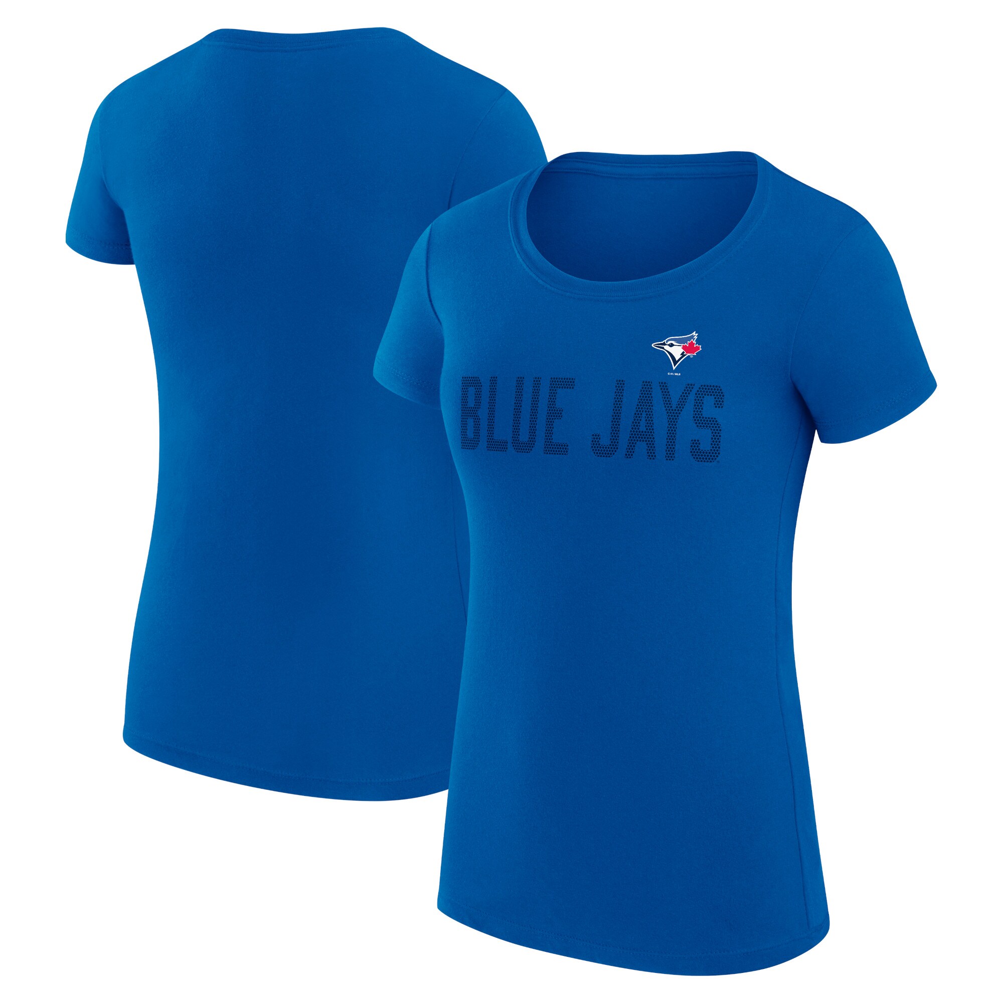 Women's Toronto Blue Jays  G-III 4Her by Carl Banks Royal Dot Print Fitted T-Shirt