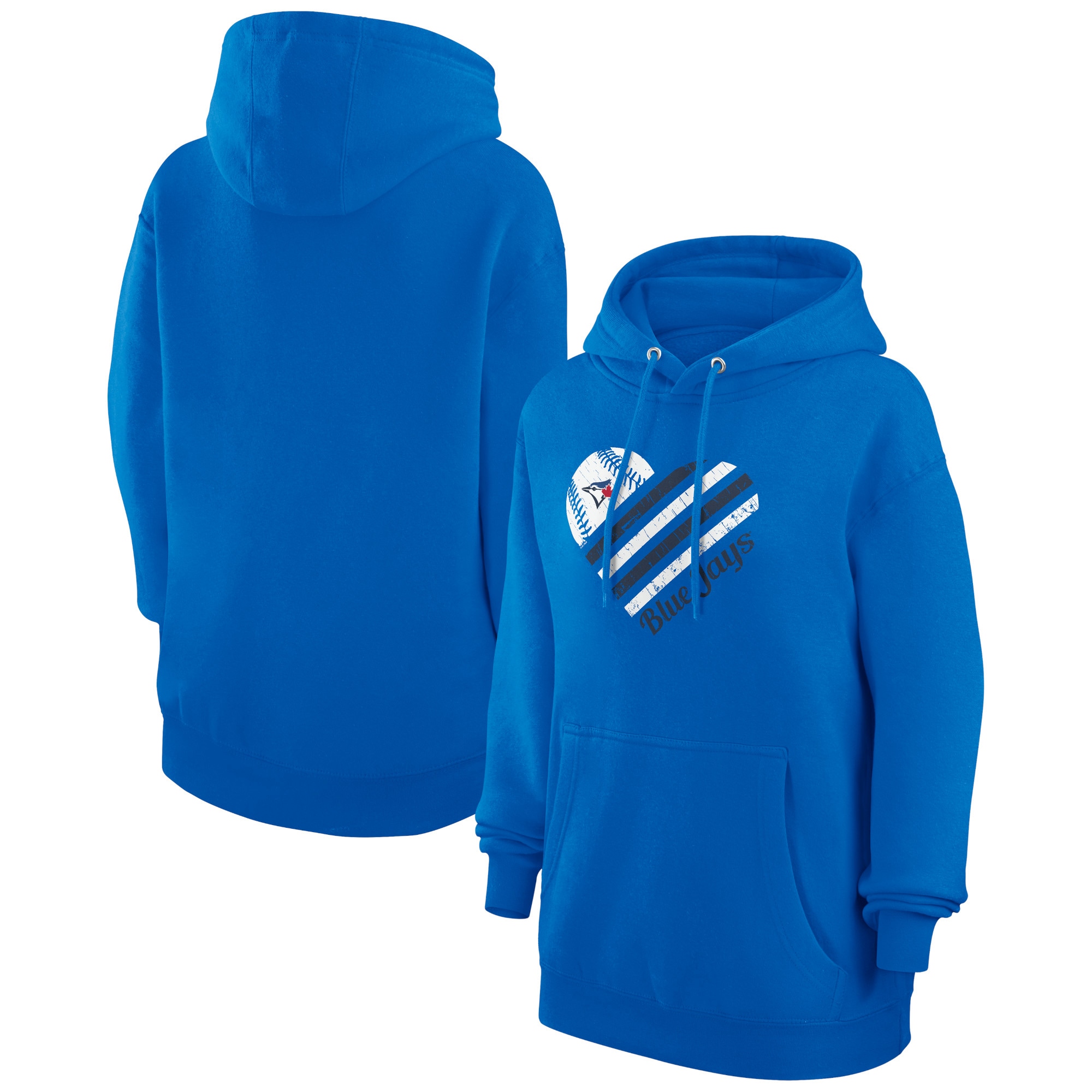 Women's Toronto Blue Jays  G-III 4Her by Carl Banks Royal Heart Fleece Pullover Hoodie