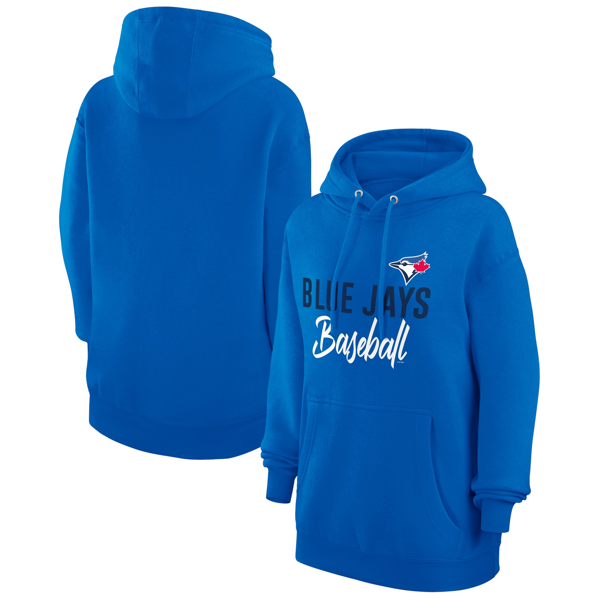 Women's Toronto Blue Jays  G-III 4Her by Carl Banks Royal Tri-Blend Team Fleece Pullover Hoodie