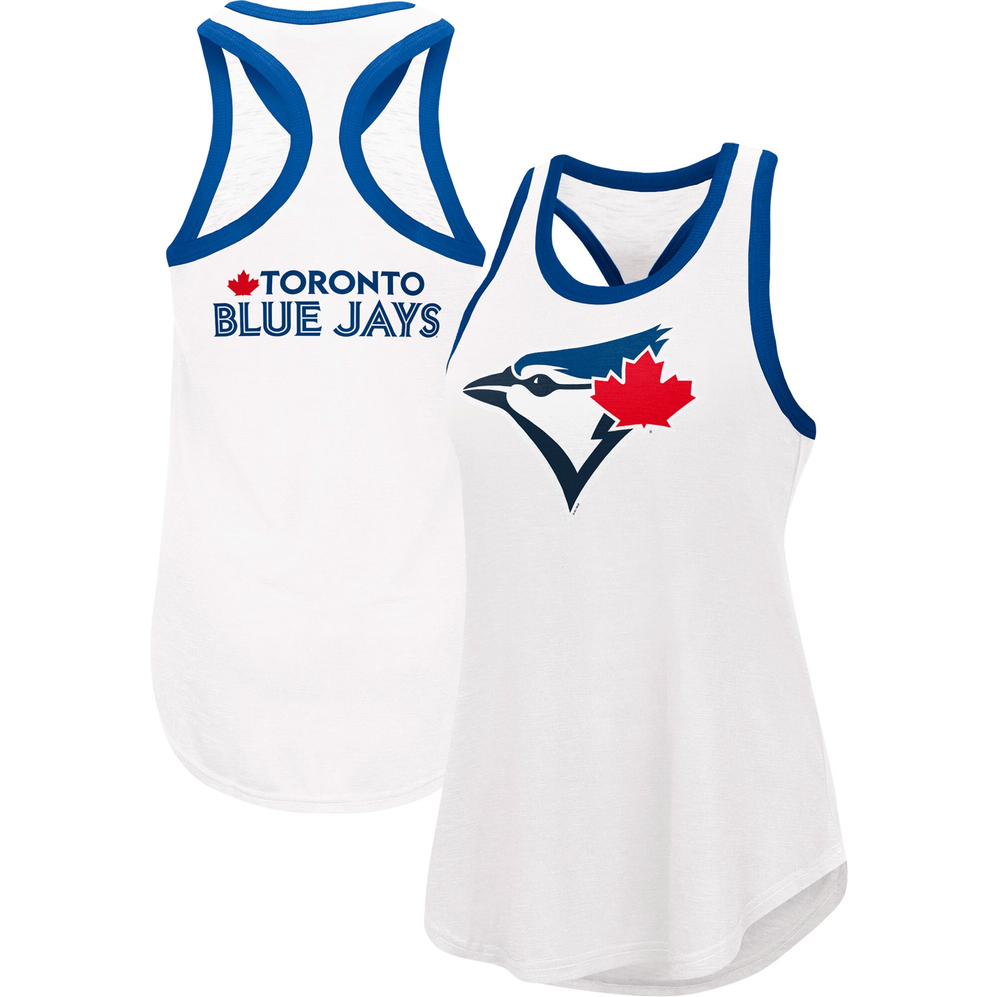 Women's Toronto Blue Jays G-III 4Her by Carl Banks White Tater Tank Top