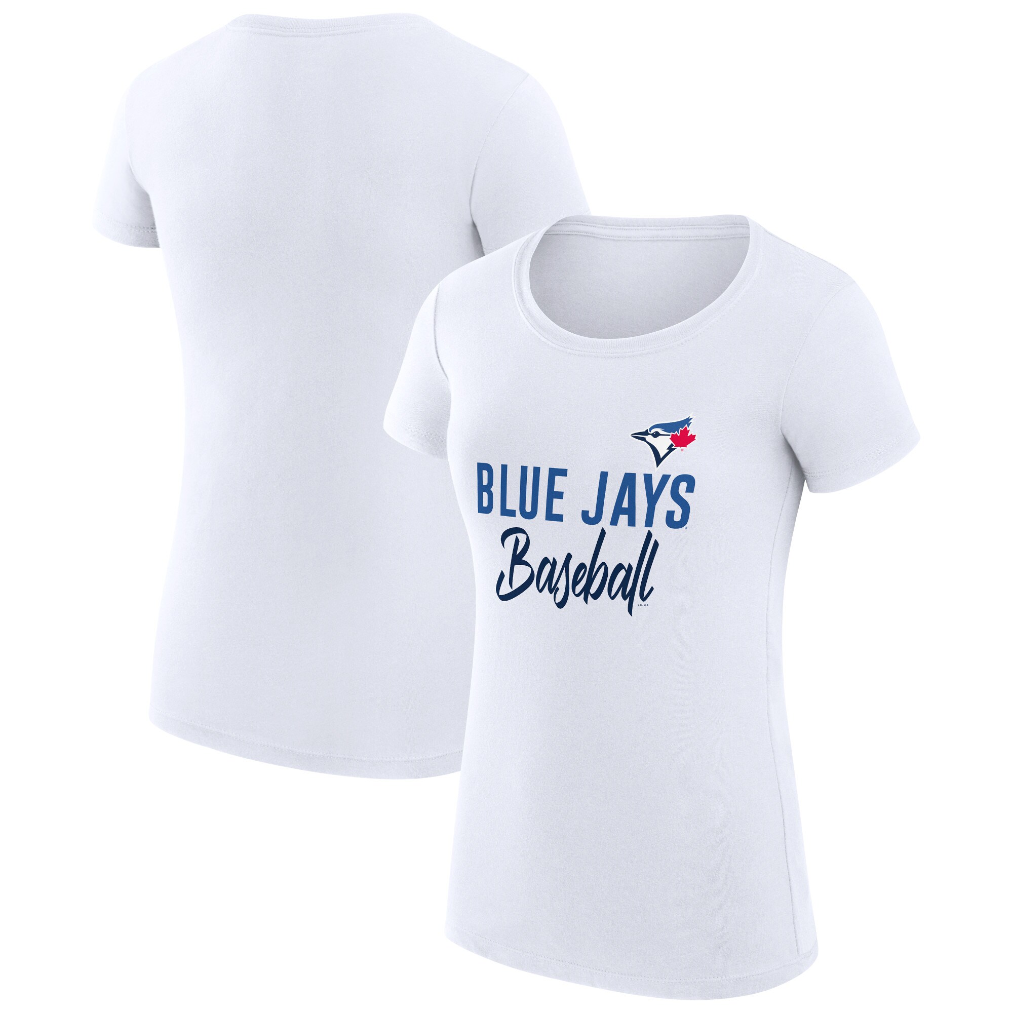 Women's Toronto Blue Jays  G-III 4Her by Carl Banks White Team Graphic Fitted T-Shirt