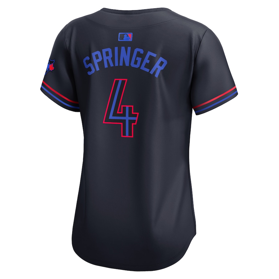 Women's Toronto Blue Jays George Springer Nike Navy 2024 City Connect Limited Player Jersey - Image 3