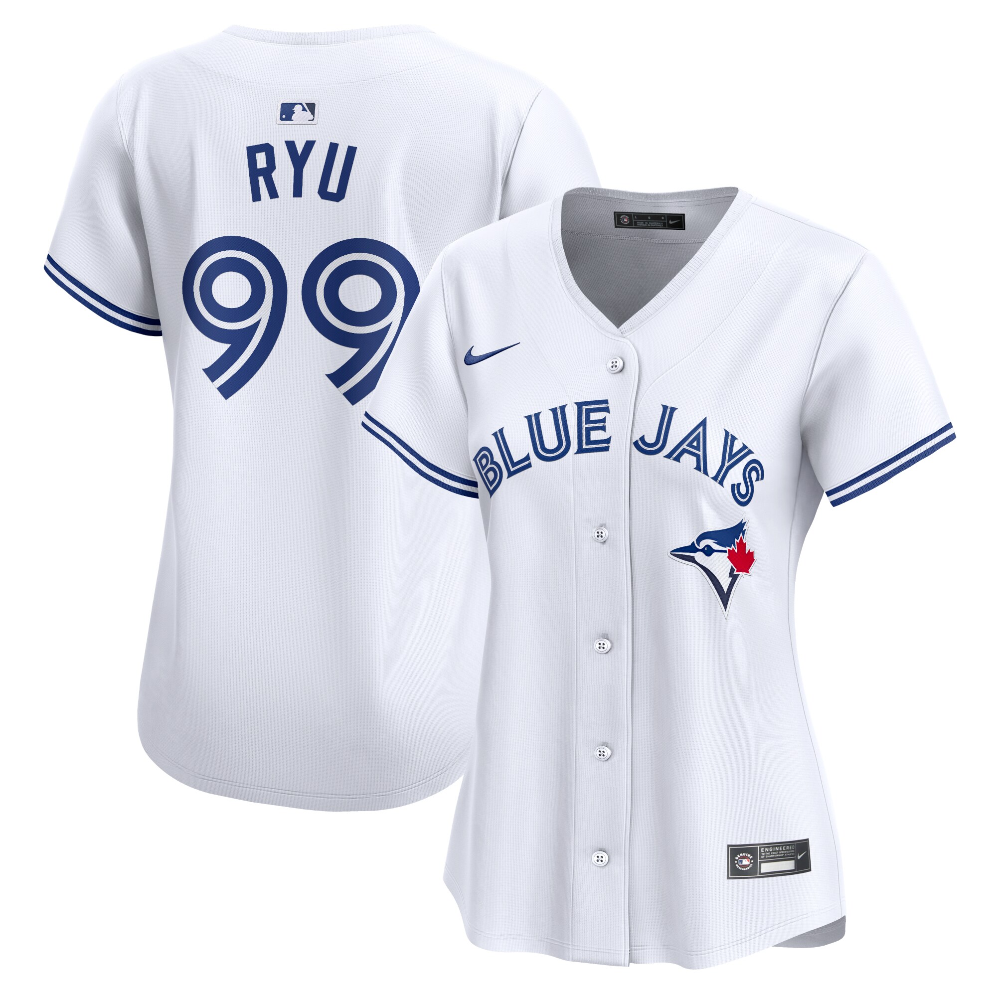 Women's Toronto Blue Jays Hyun Jin Ryu Nike White Home Limited Player Jersey