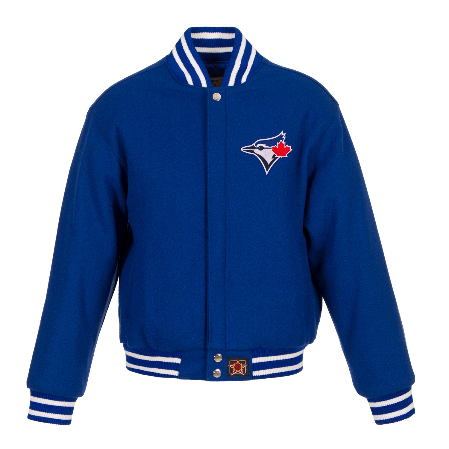 Women's Toronto Blue Jays JH Design Royal Embroidered Logo All-Wool Jacket