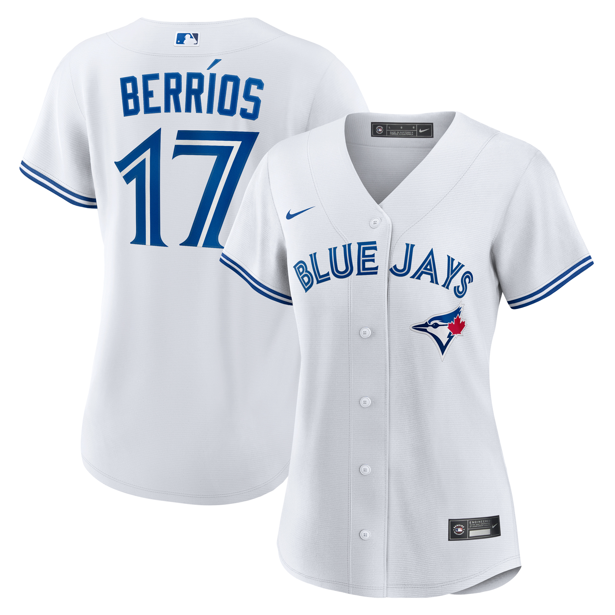 Women's Toronto Blue Jays Jos? Berr?os Nike White Home Replica Jersey