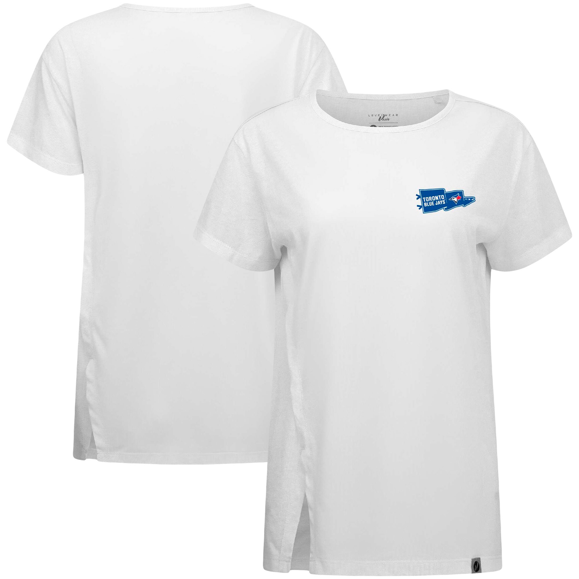 Women's Toronto Blue Jays  Levelwear White  Influx Rafters T-Shirt