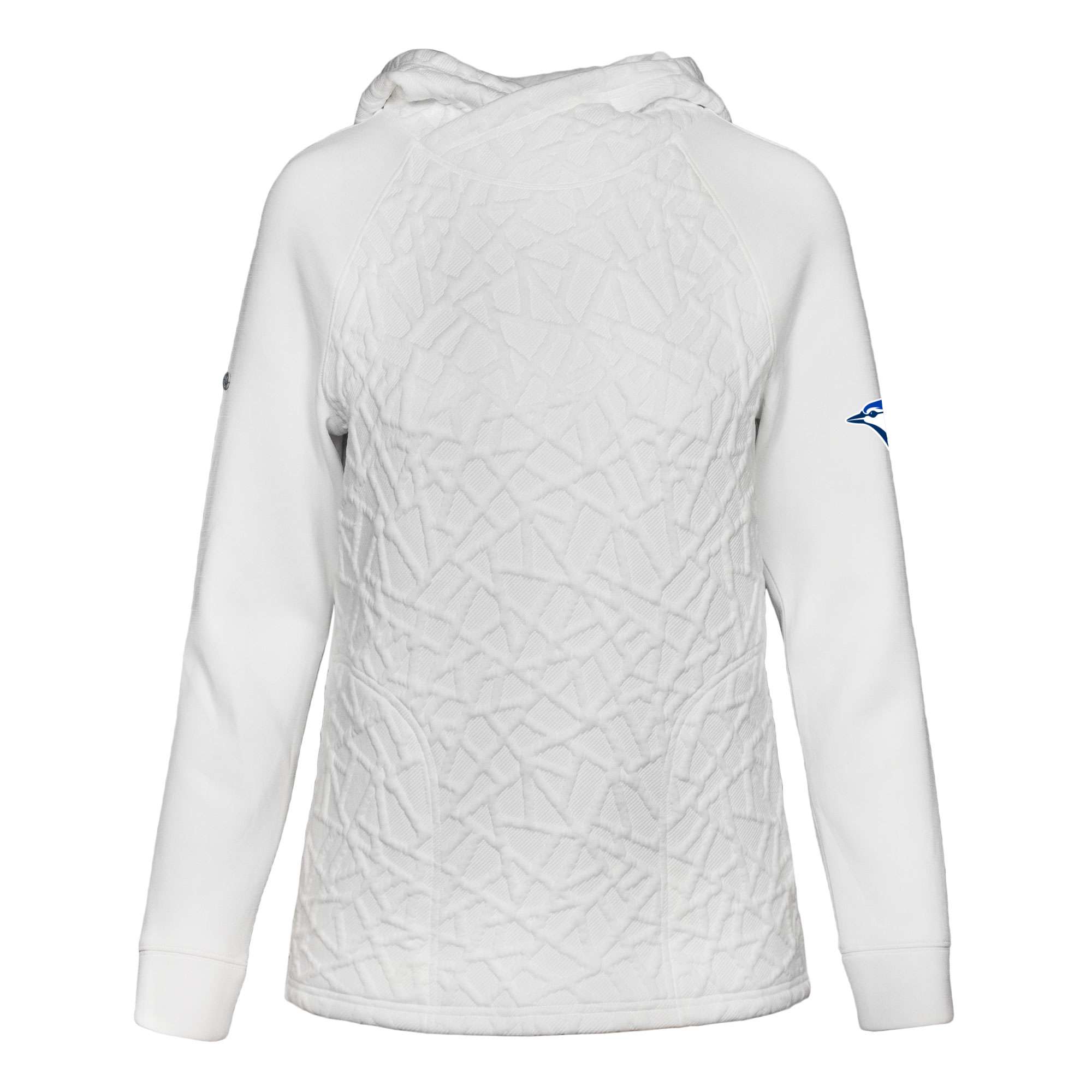 Women's Toronto Blue Jays  Levelwear White Kenzie Insignia 2.0 Pullover Hoodie