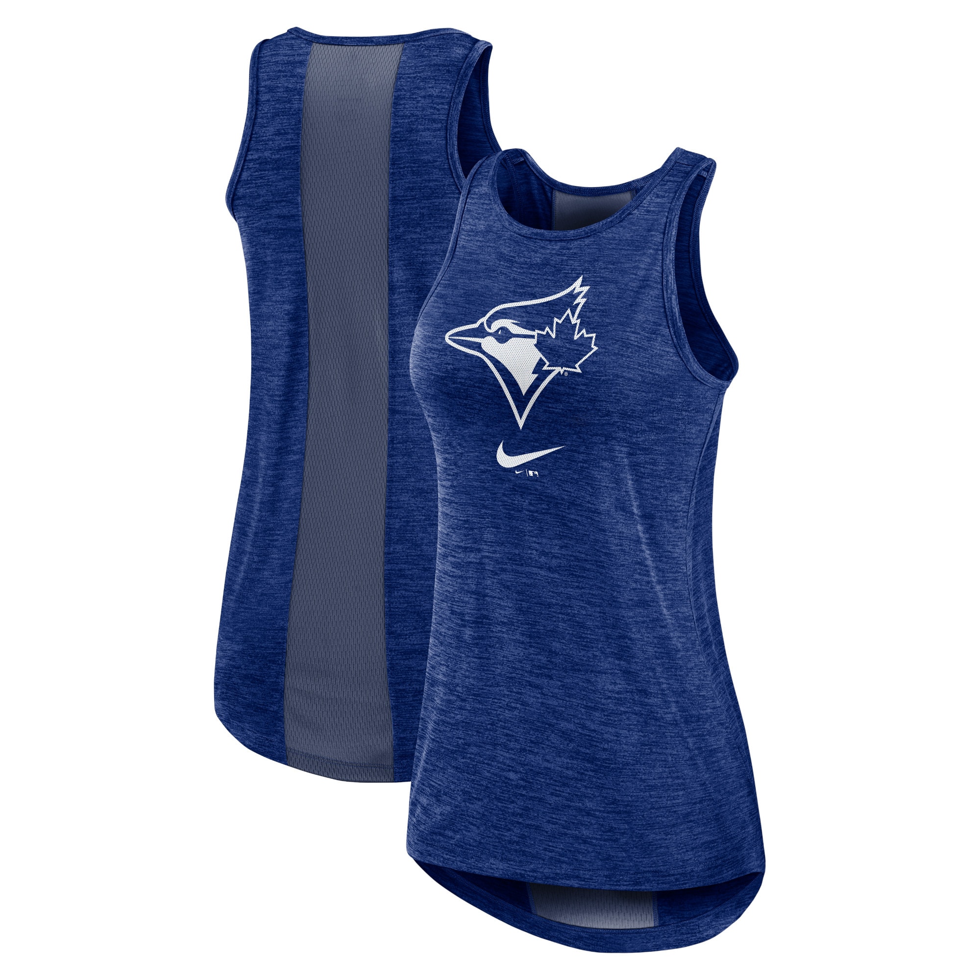 Women's Toronto Blue Jays Nike Dri-FIT Performance Royal Right Mix High Neck Tank Top