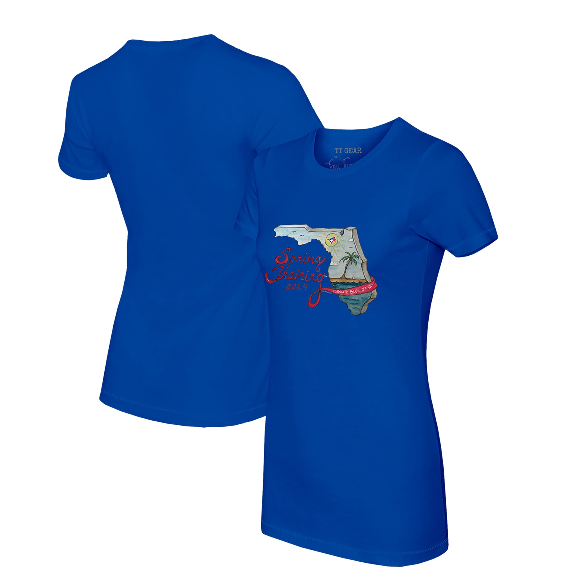 Women's Toronto Blue Jays Tiny Turnip Royal 2024 Spring Training Grapefruit League T-Shirt