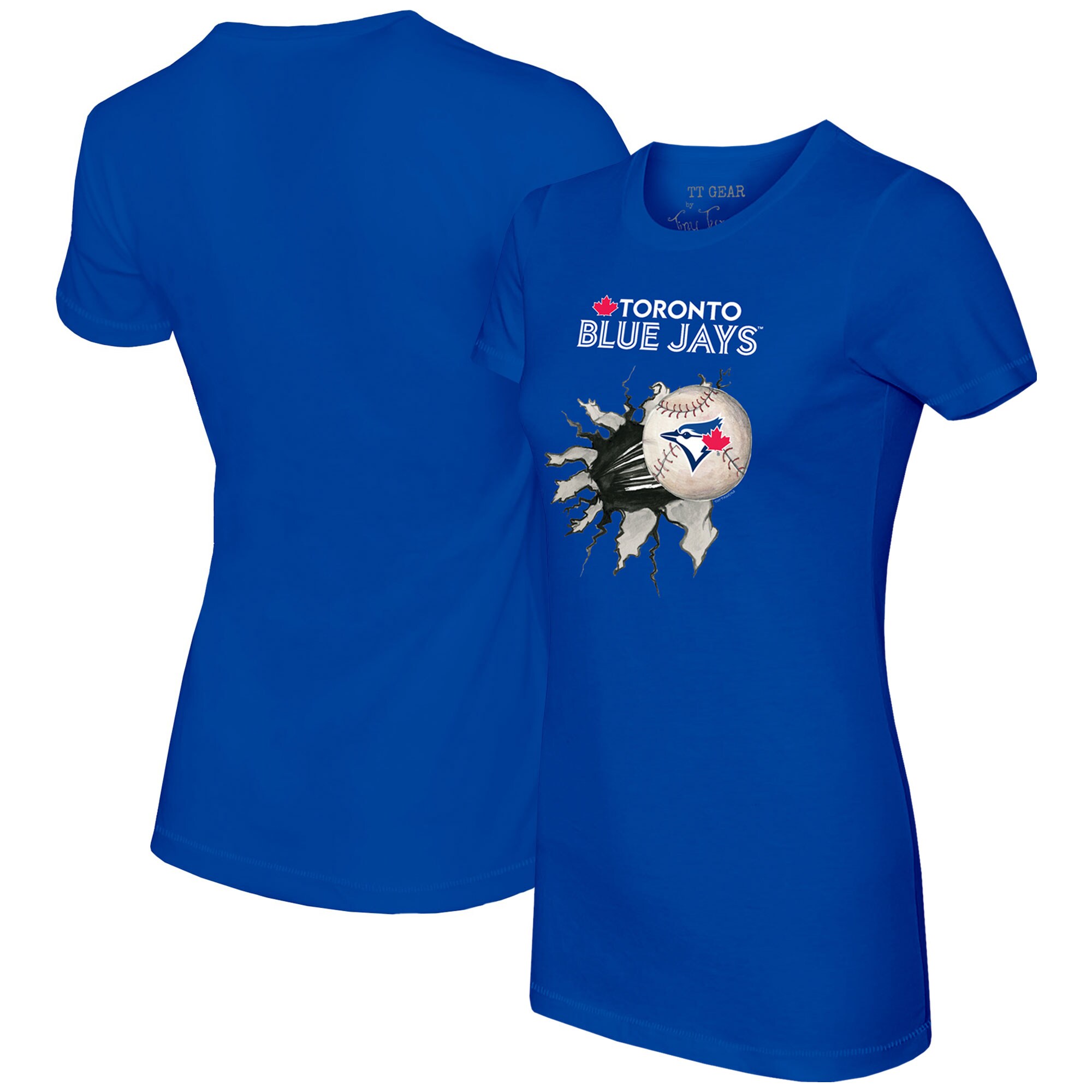 Women's Toronto Blue Jays Tiny Turnip Royal Baseball Tear T-Shirt