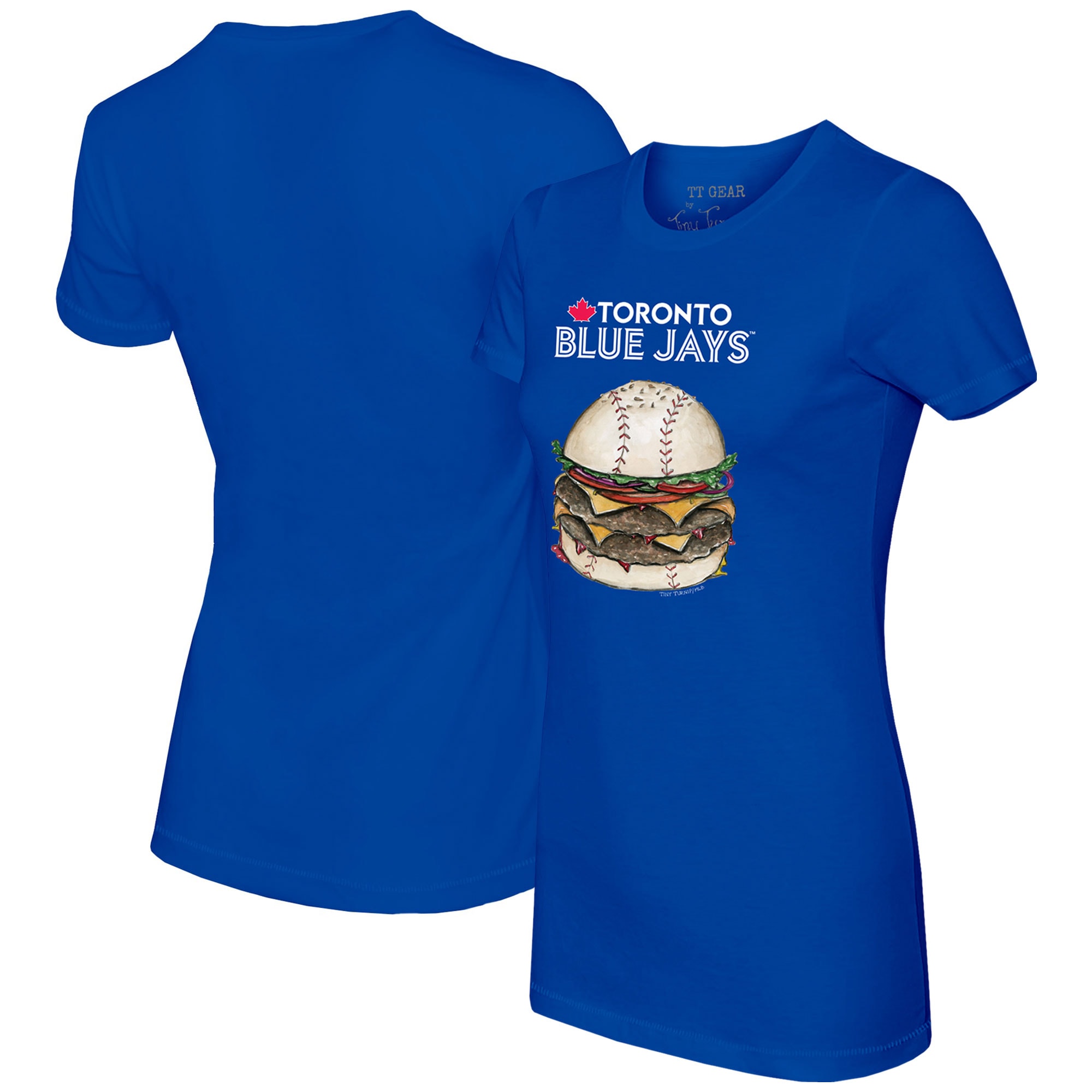 Women's Toronto Blue Jays Tiny Turnip Royal Burger T-Shirt