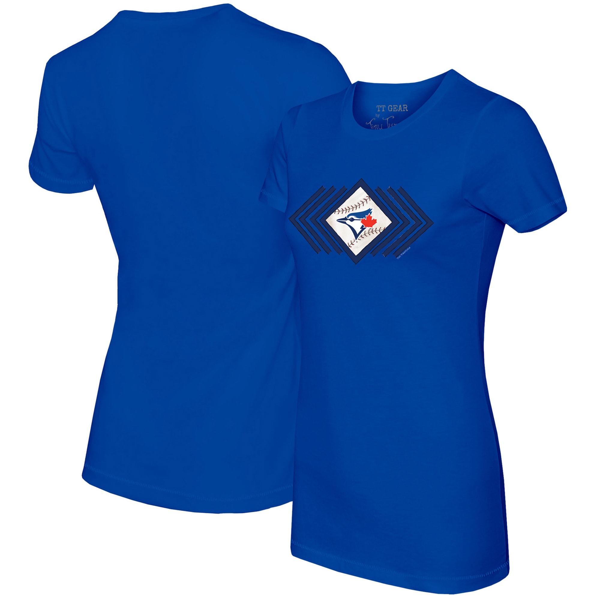 Women's Toronto Blue Jays Tiny Turnip Royal Prism Arrows T-Shirt