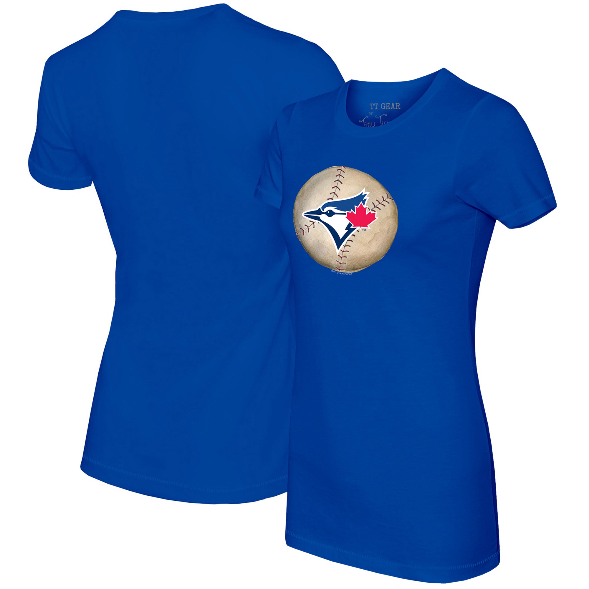 Women's Toronto Blue Jays Tiny Turnip Royal Stitched Baseball T-Shirt