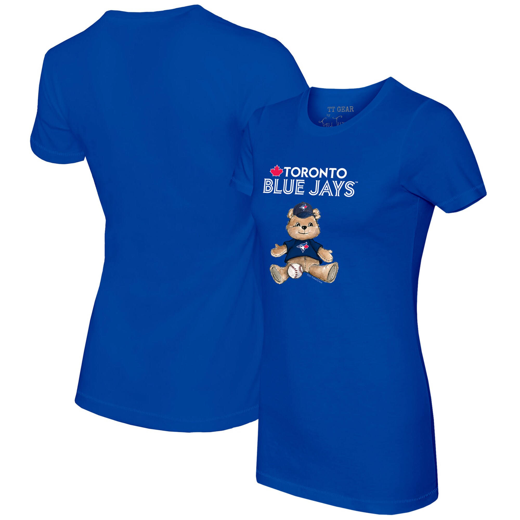 Women's Toronto Blue Jays Tiny Turnip Royal Teddy Boy T-Shirt