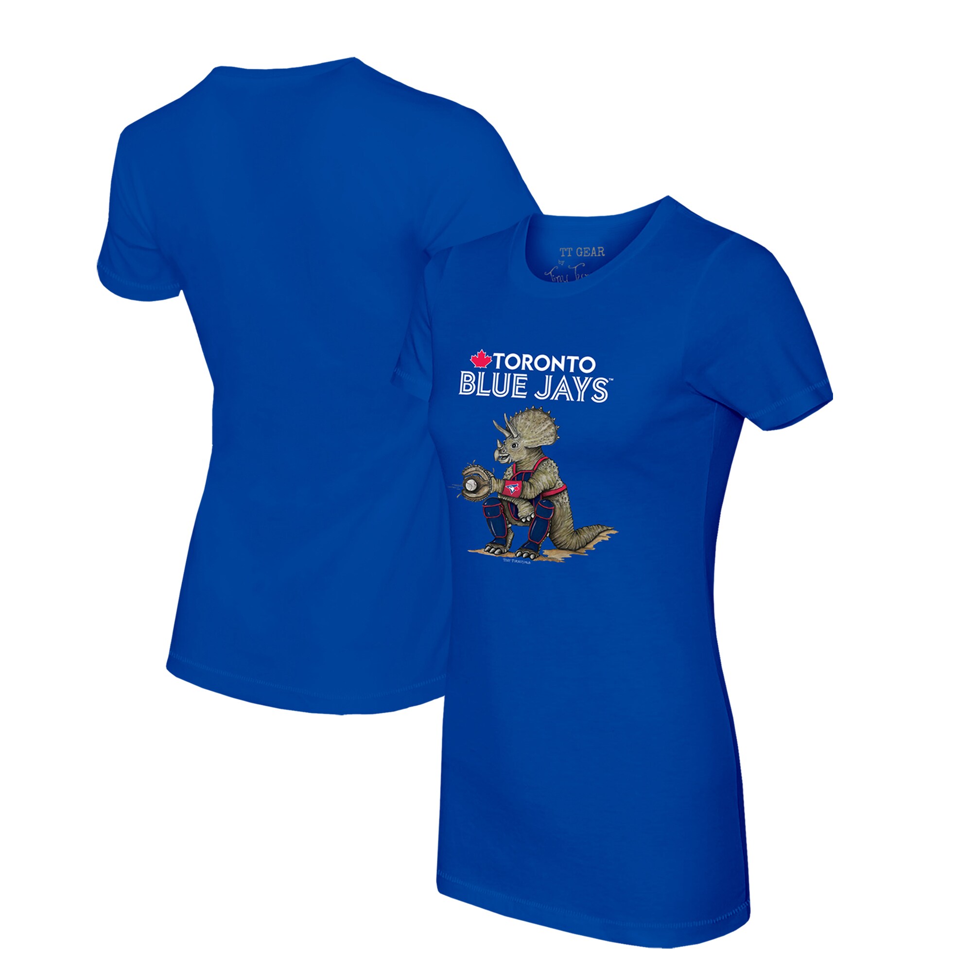 Women's Toronto Blue Jays Tiny Turnip Royal Triceratops T-Shirt