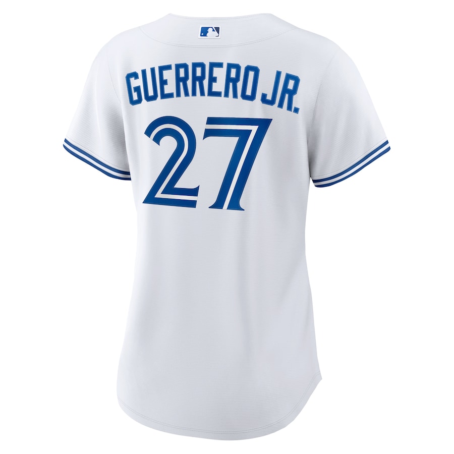 Women's Toronto Blue Jays Vladimir Guerrero Jr. Nike White Home Replica Player Jersey - Image 3