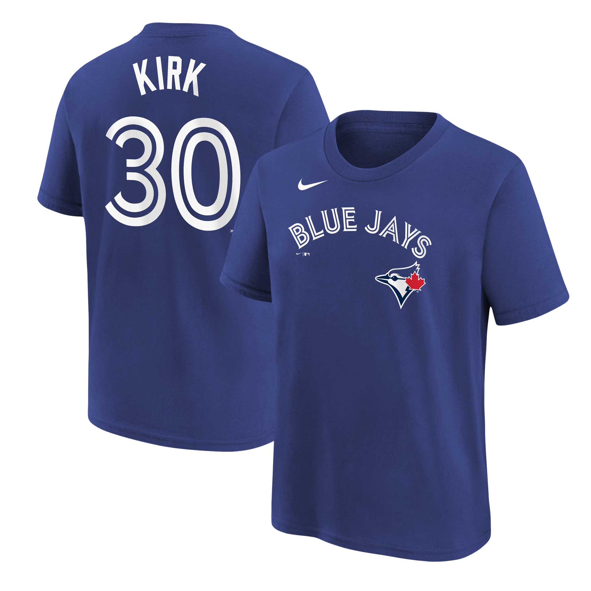 Youth Toronto Blue Jays Alejandro Kirk Nike Royal Player Name & Number T-Shirt
