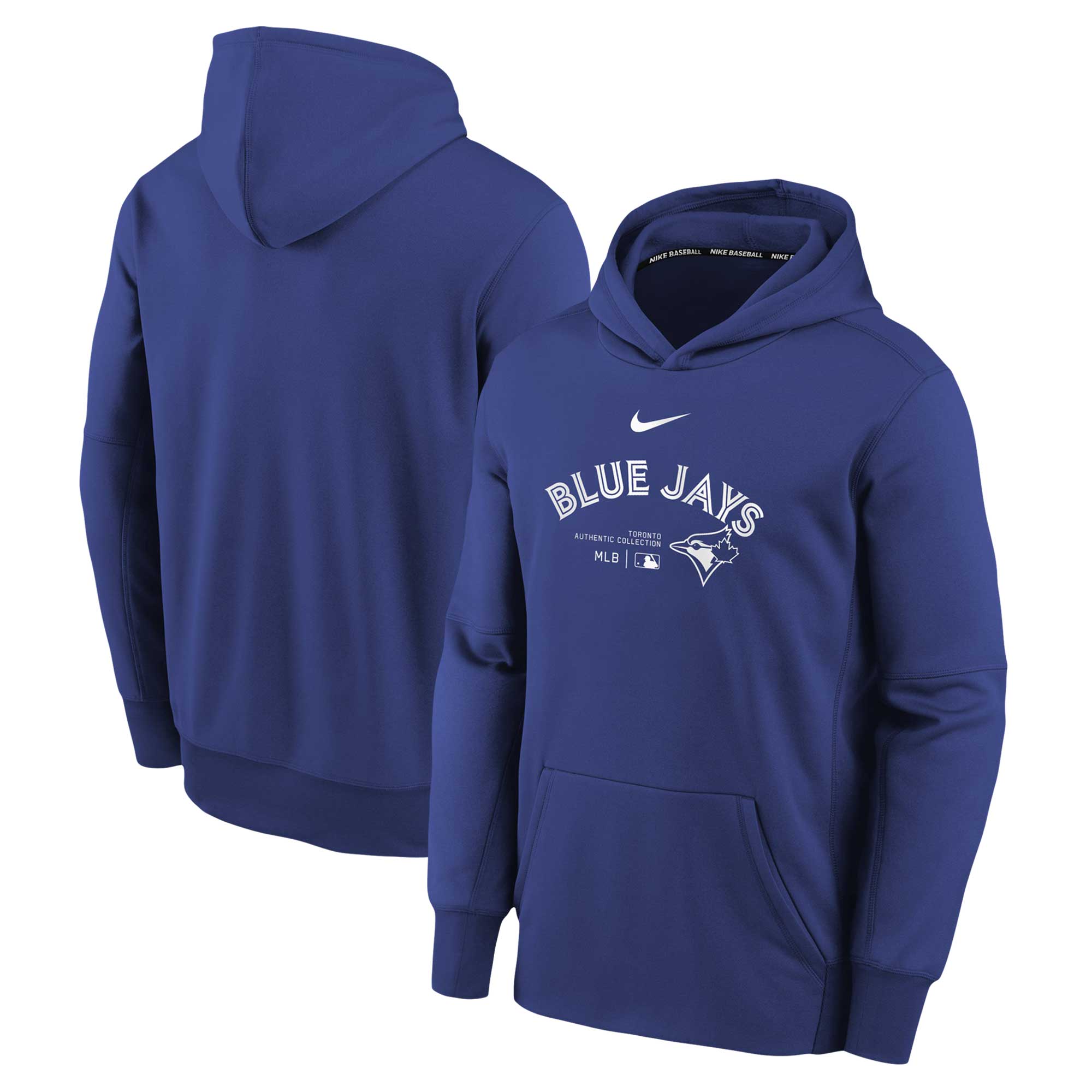 Youth Toronto Blue Jays Nike Royal Authentic Collection Performance Pullover Hoodie