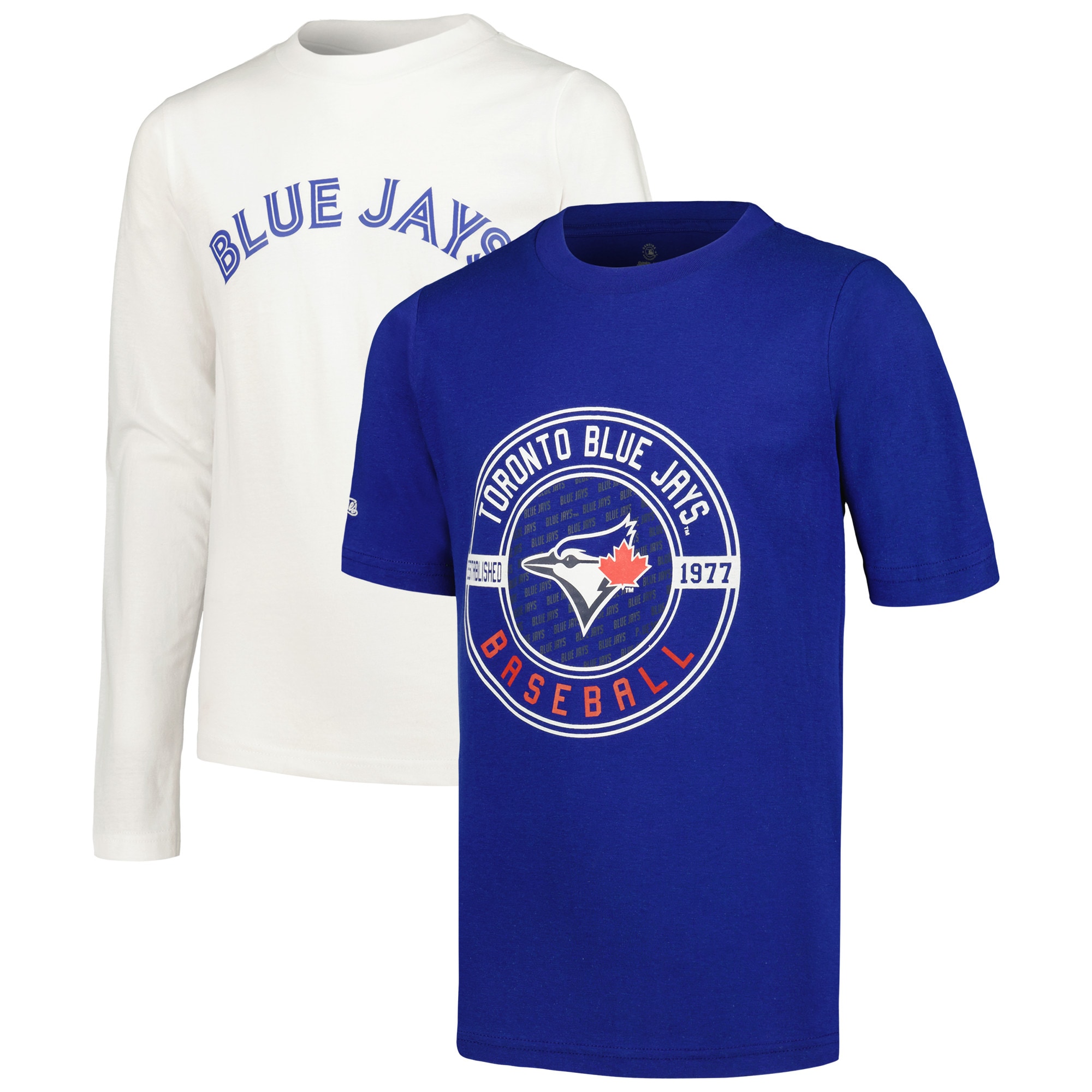 Youth Toronto Blue Jays Stitches Royal/White T-Shirt Combo Set