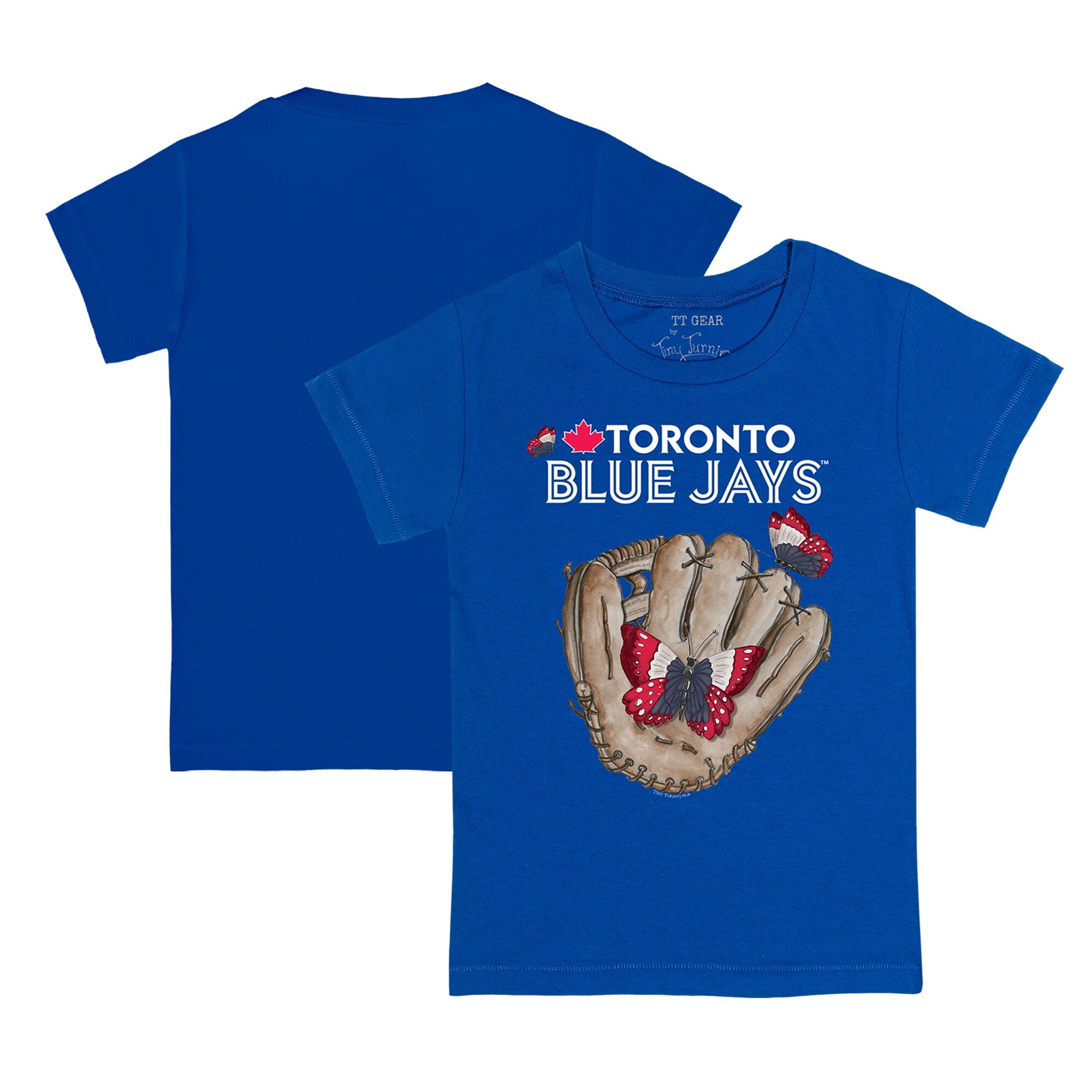 Youth Toronto Blue Jays Tiny Turnip Royal Butterfly Glove T-Shirt