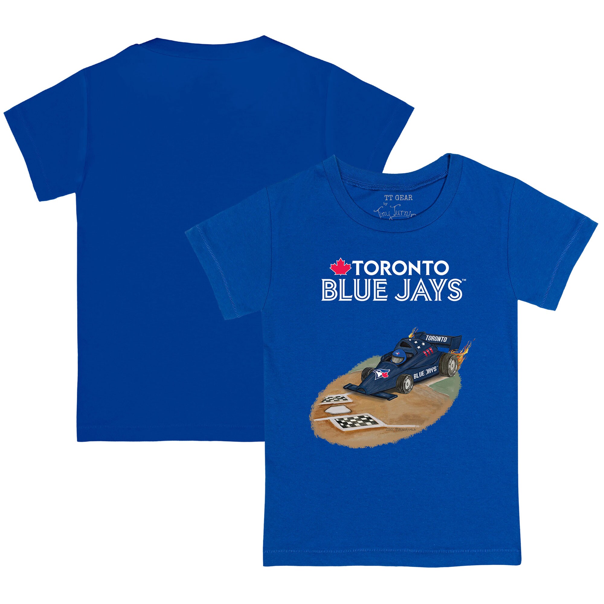 Youth Toronto Blue Jays Tiny Turnip Royal Race Car T-Shirt