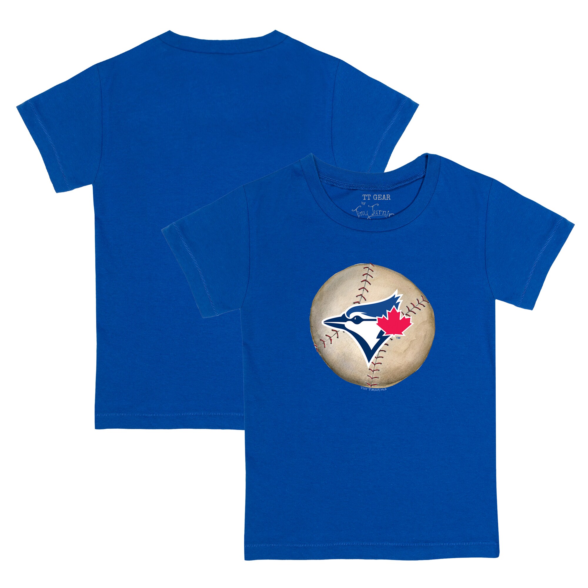 Youth Toronto Blue Jays Tiny Turnip Royal Stitched Baseball T-Shirt