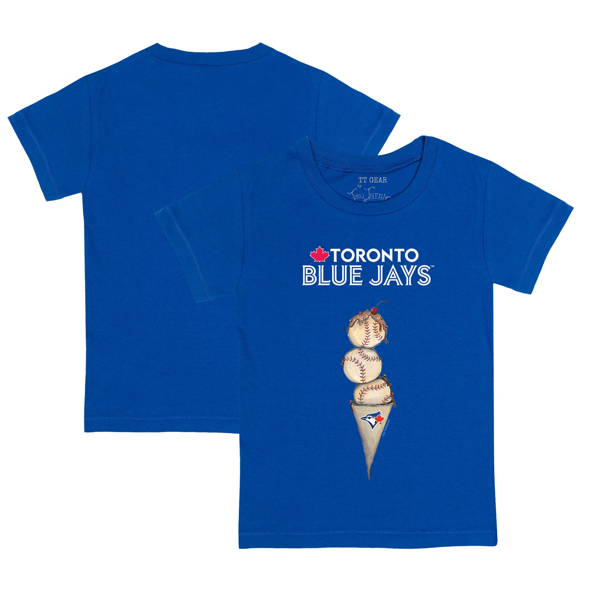 Youth Toronto Blue Jays Tiny Turnip Royal Triple Scoop T-Shirt