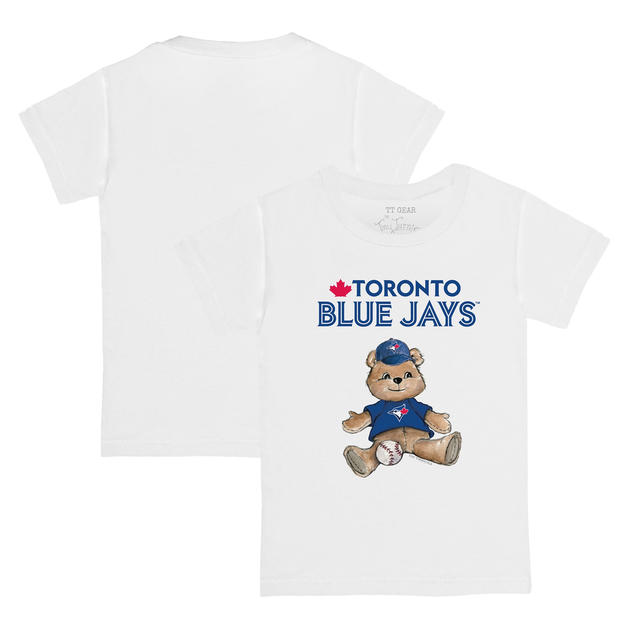 Youth Toronto Blue Jays Tiny Turnip White Teddy Boy T-Shirt
