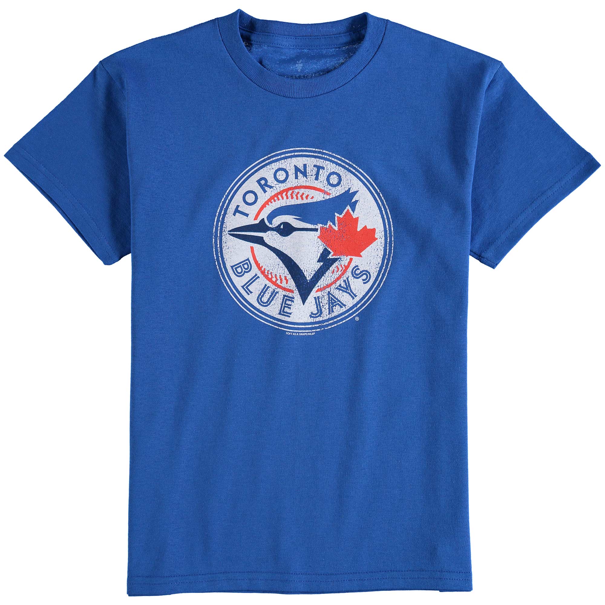 Youth Toronto Royal Blue Jays Blue Distressed Logo T-Shirt