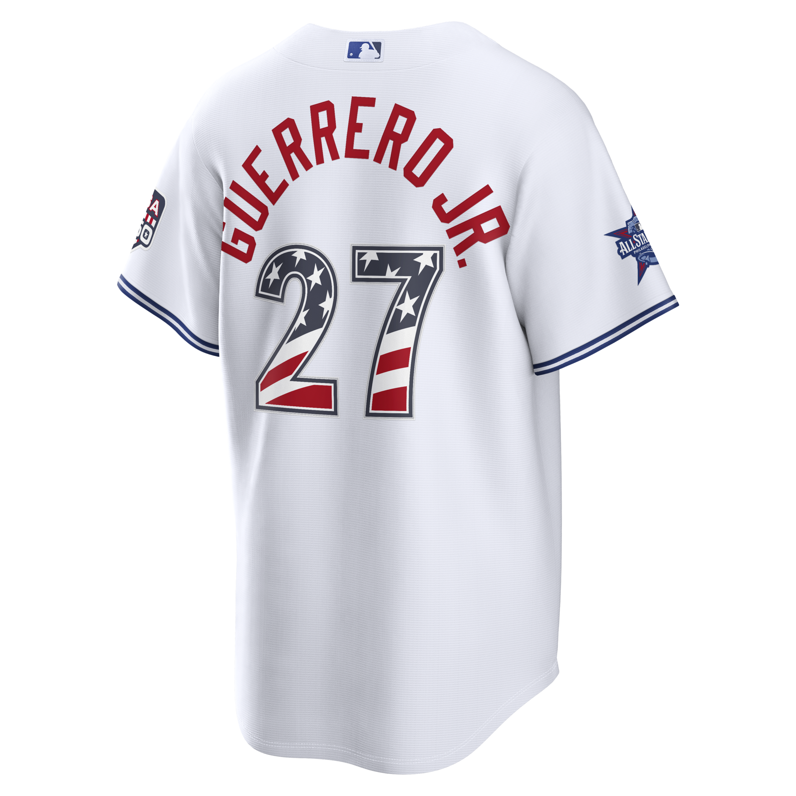 2026 All-Star Edition Stars & Stripes Men's Toronto Blue Jays Vladimir Guerrero Jr. Nike White Stadium Jersey - Image 3