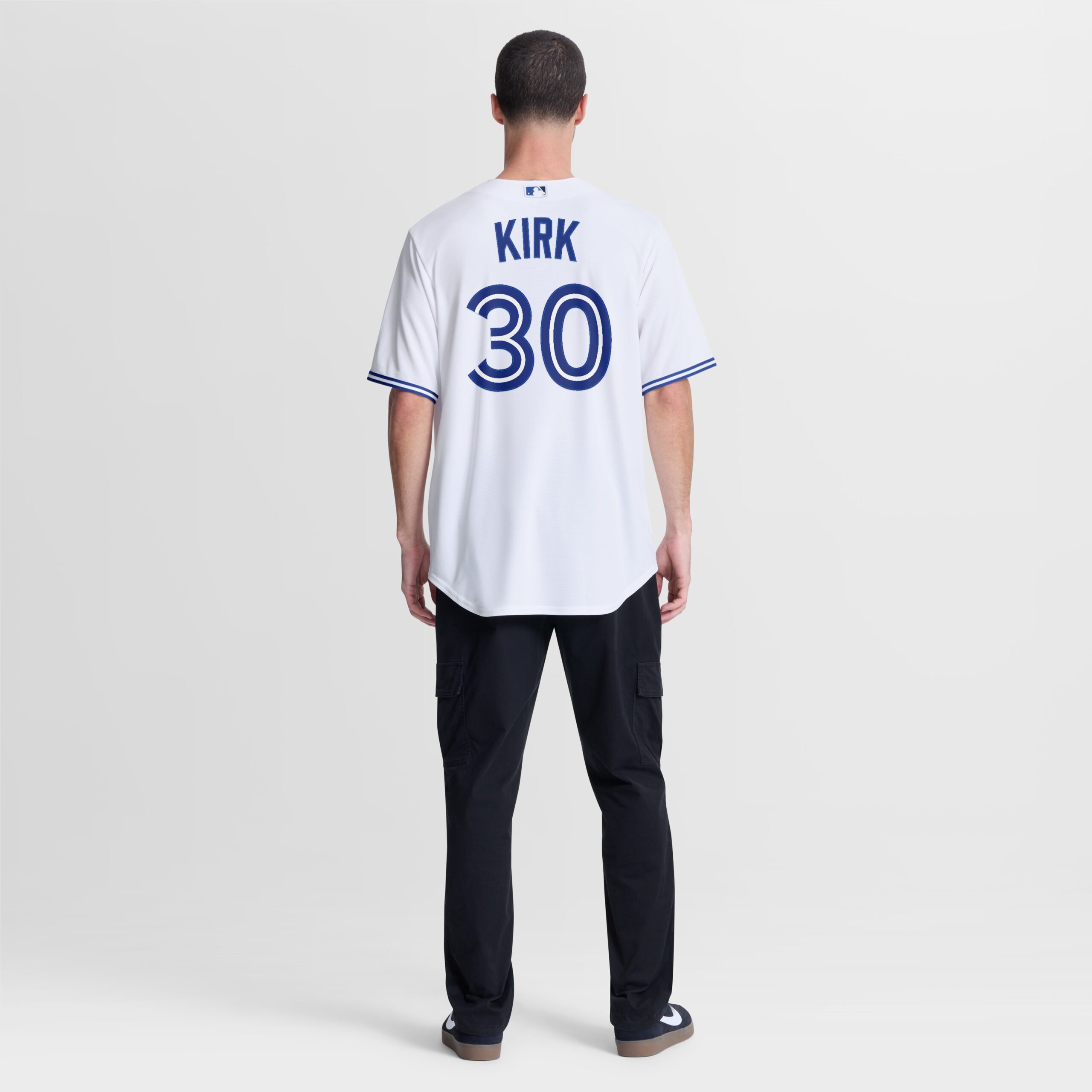 Men's Toronto Blue Jays Alejandro Kirk Nike White Home Replica Jersey - Image 5