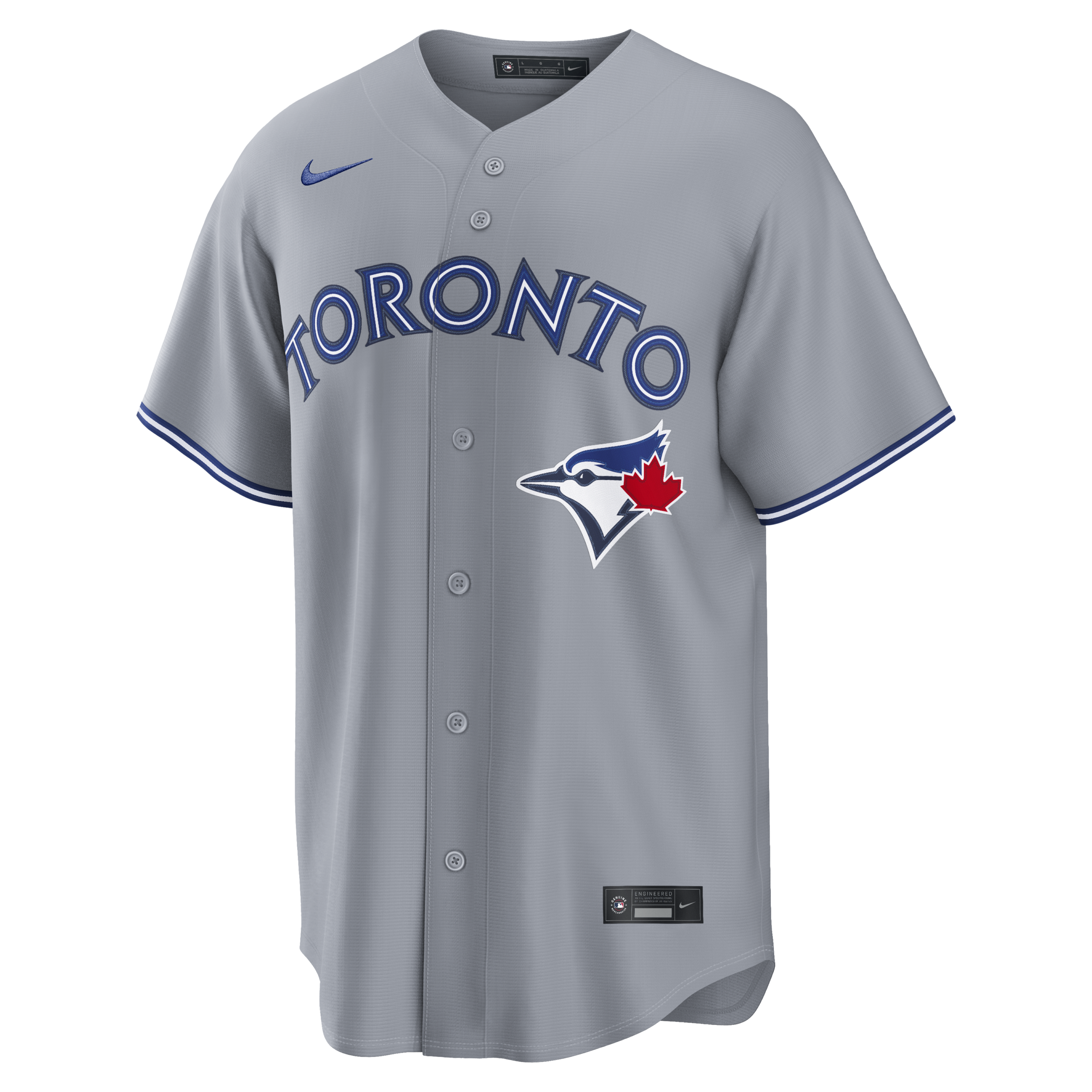 Men's Toronto Blue Jays Anthony Santander Nike Gray Road Replica Jersey - Image 2