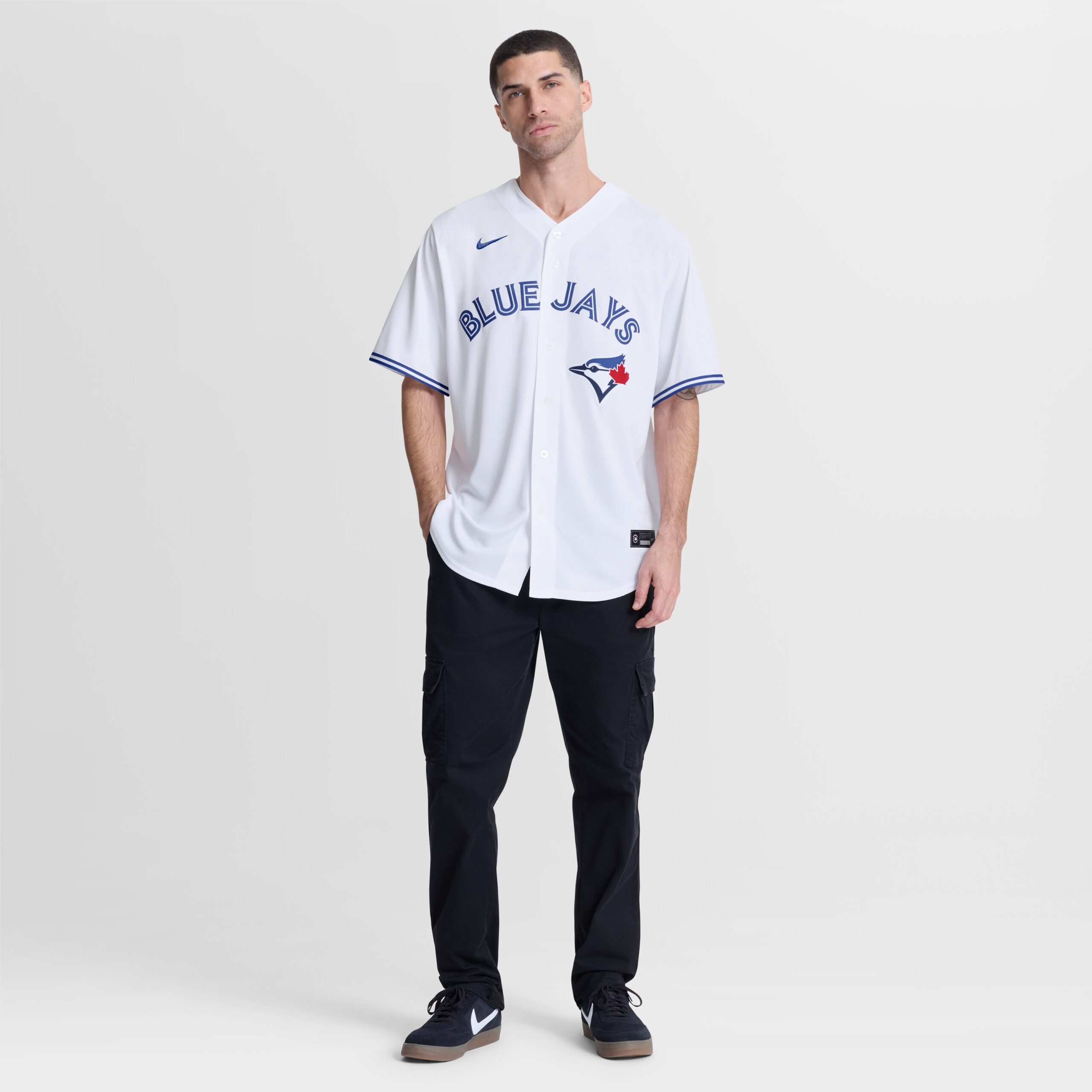Men's Toronto Blue Jays George Springer Nike White Home Replica Jersey - Image 4