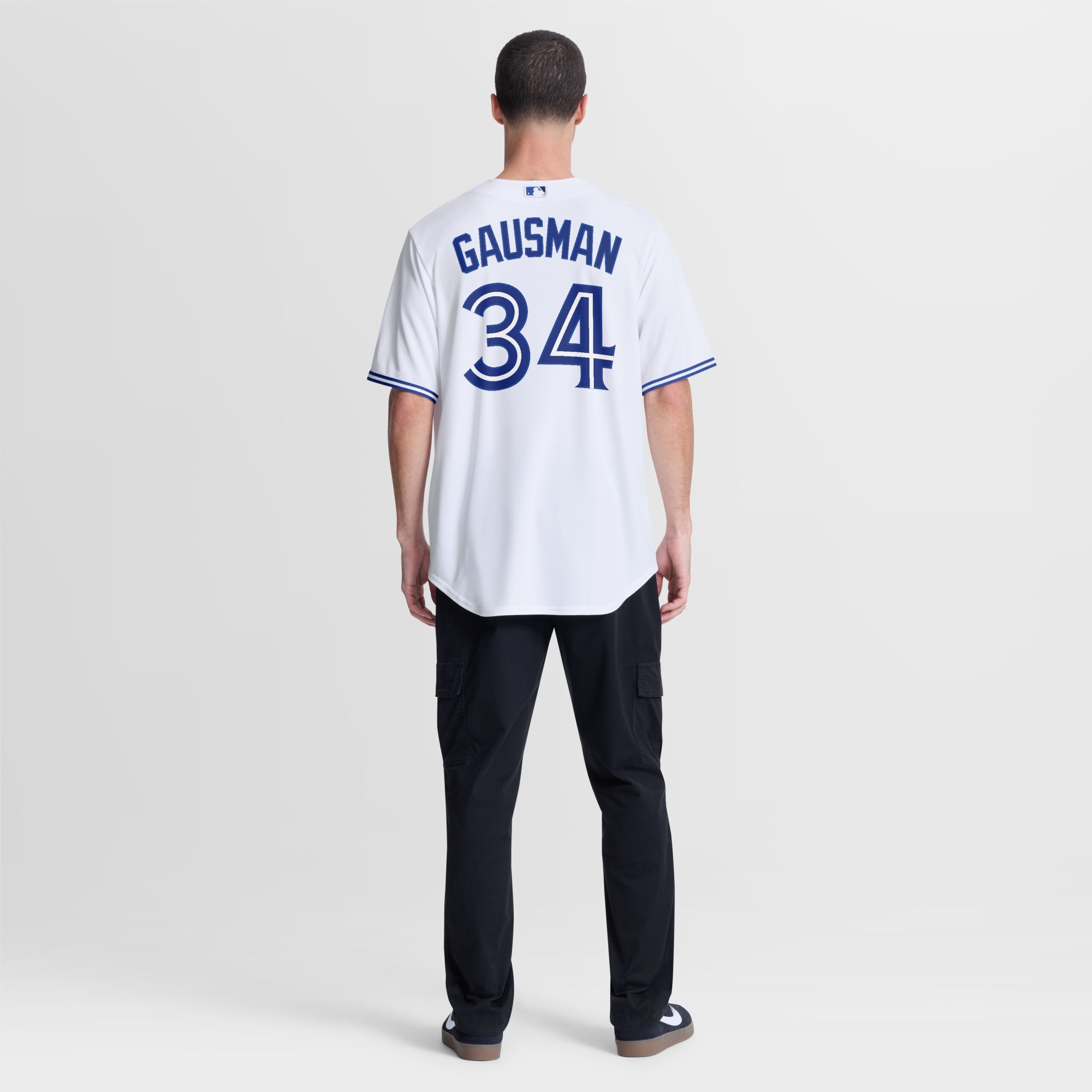 Men's Toronto Blue Jays Kevin Gausman Nike White Home Replica Jersey - Image 5