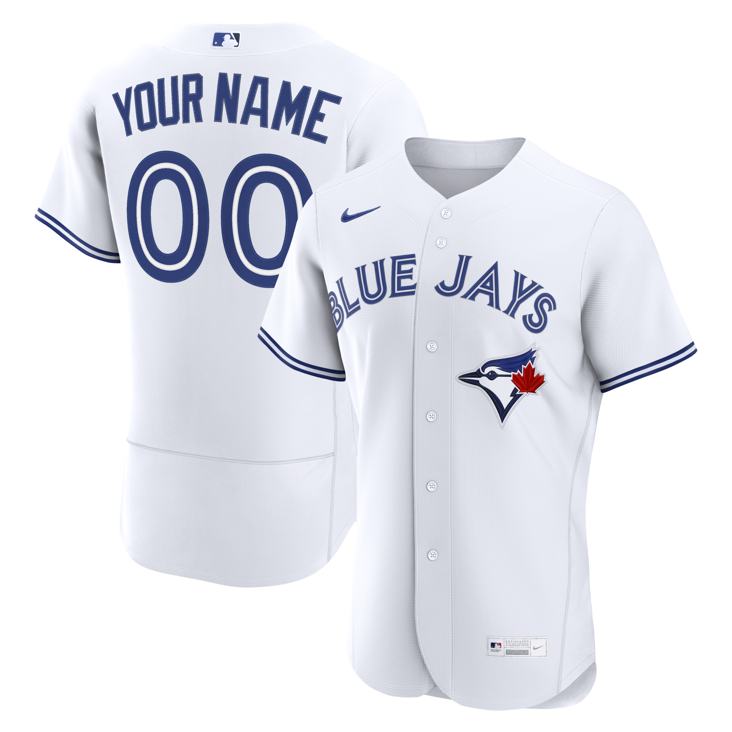 Men's Toronto Blue Jays Nike White Home Authentic Custom Jersey