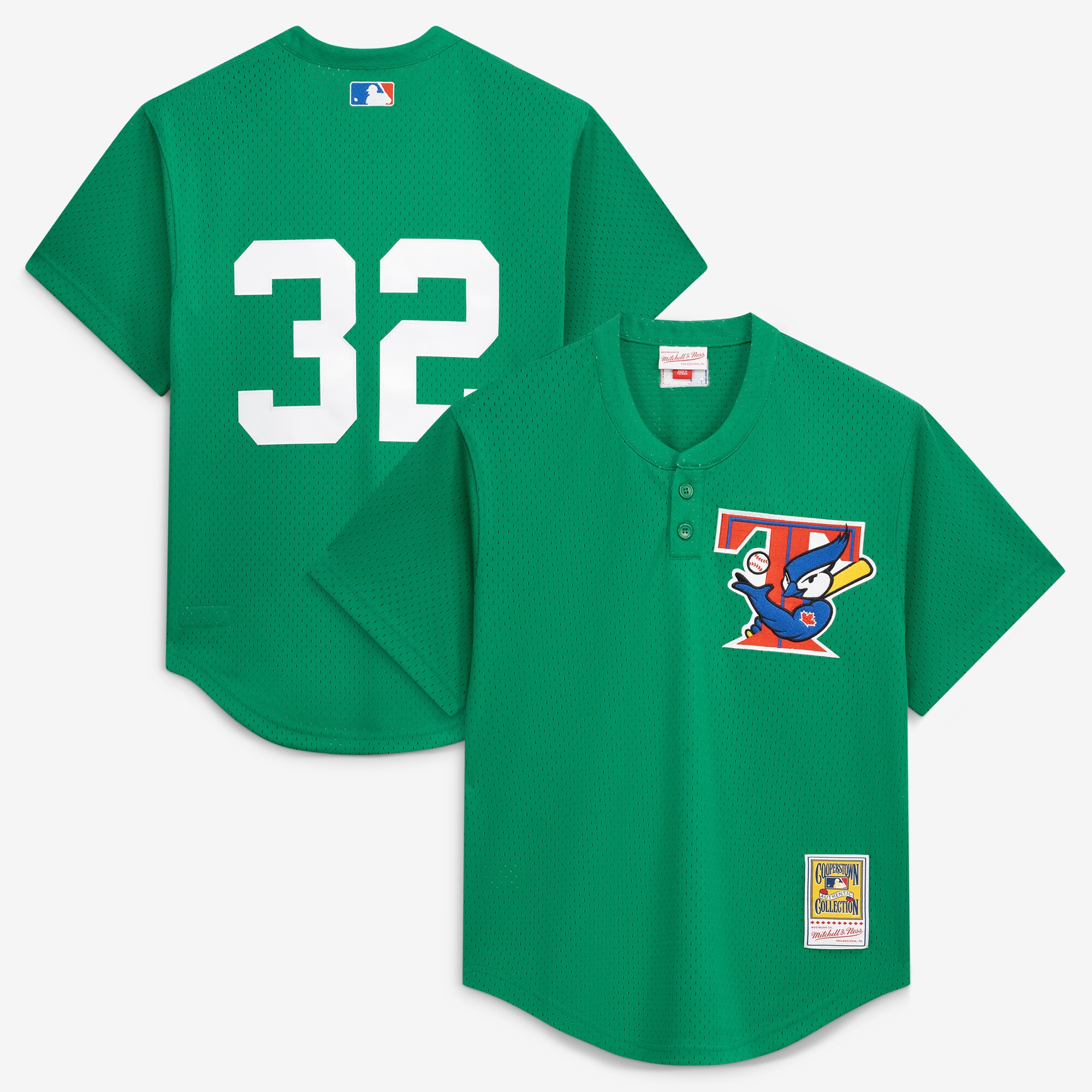Men's Toronto Blue Jays Roy Halladay Mitchell & Ness Green Authentic Batting Practice Jersey