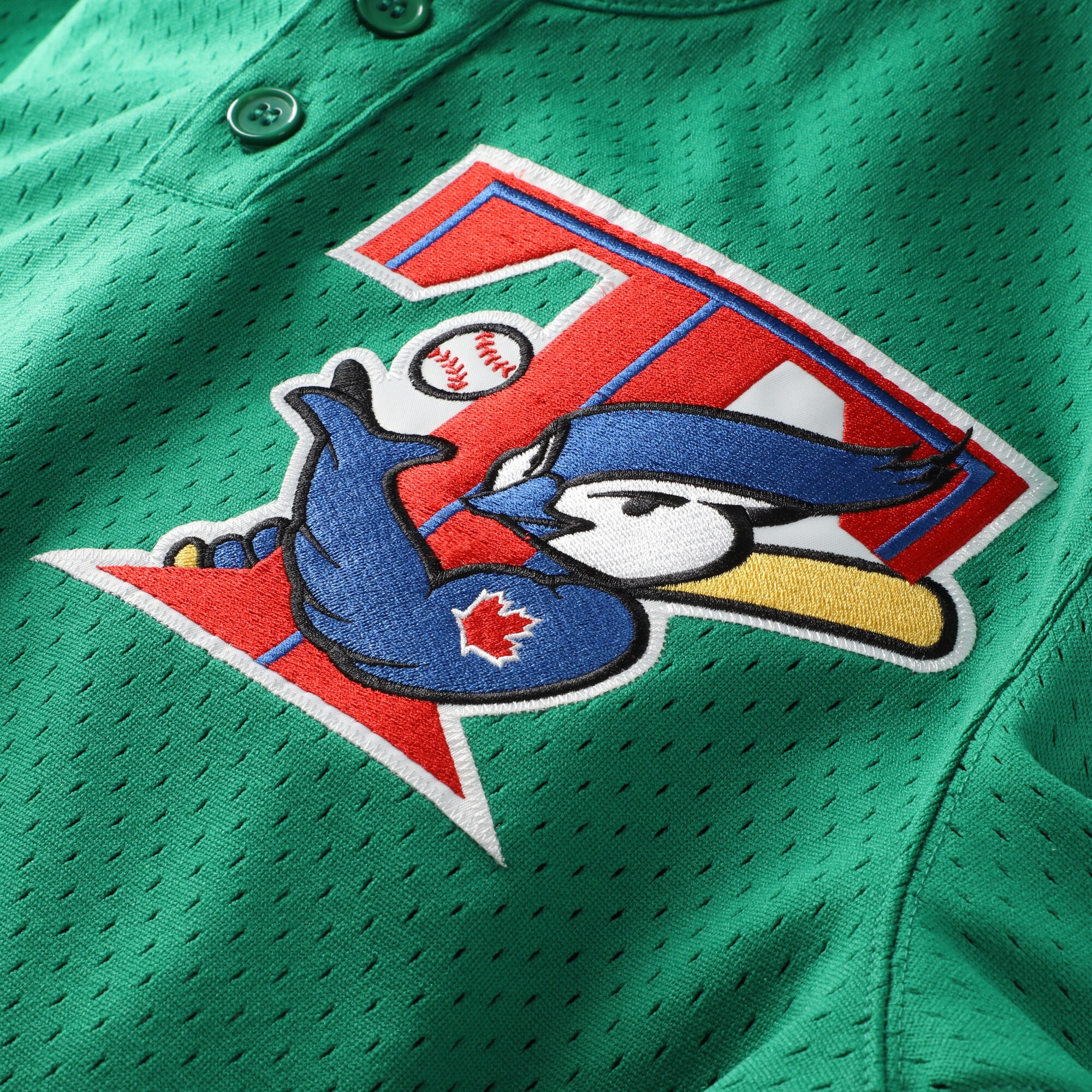 Men's Toronto Blue Jays Roy Halladay Mitchell & Ness Green Authentic Batting Practice Jersey - Image 4
