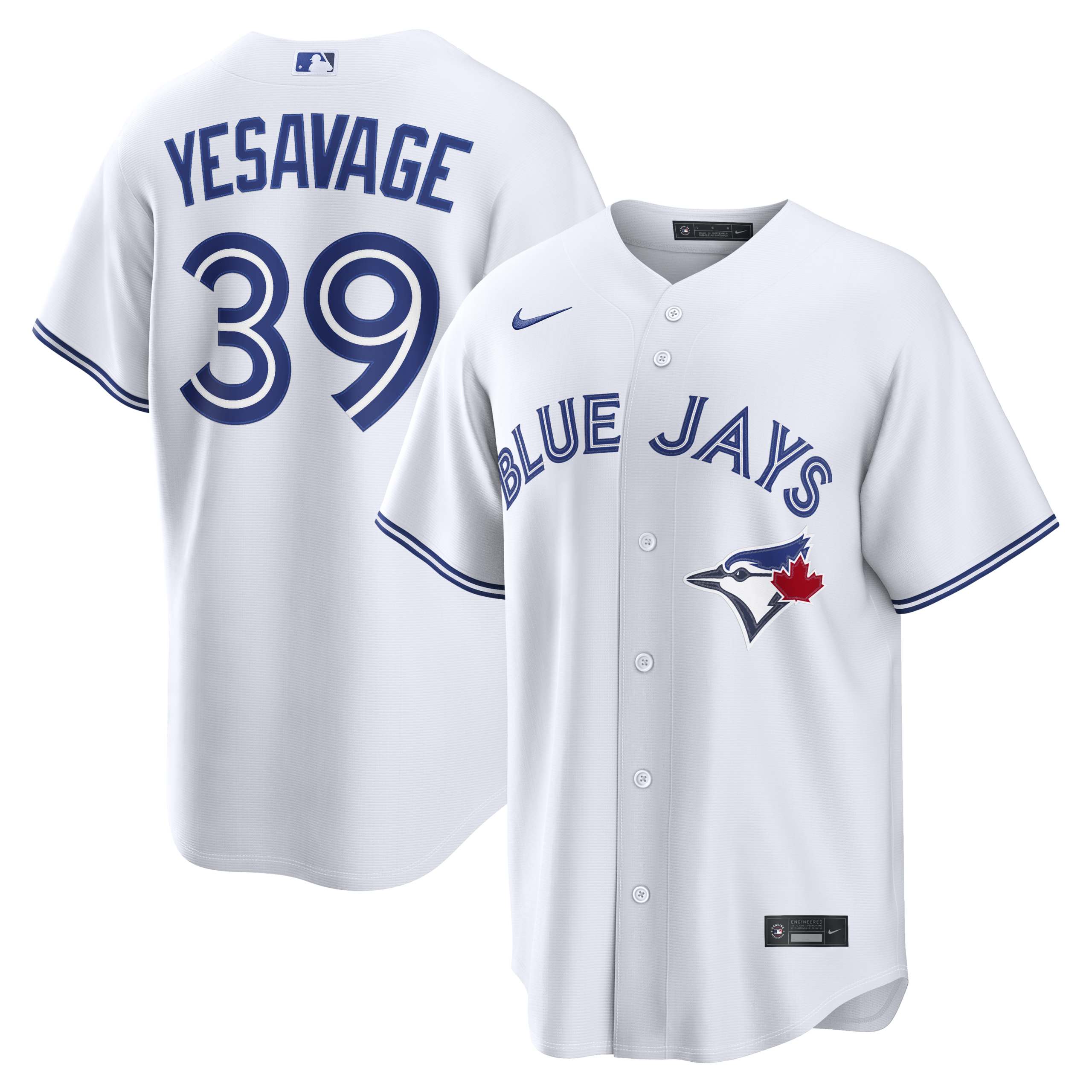 Men's Toronto Blue Jays Trey Yesavage Nike White Home Replica Jersey