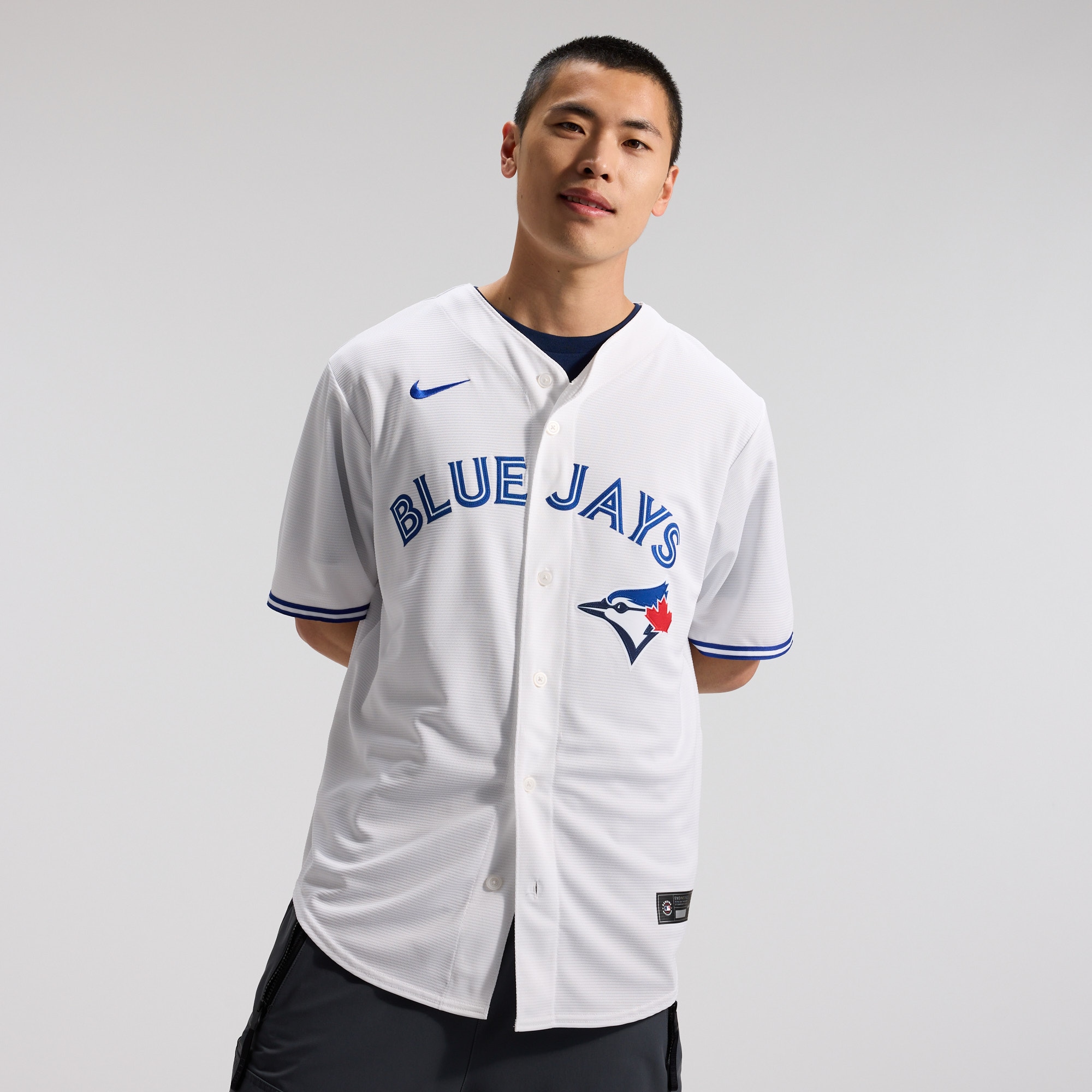 Men's Toronto Blue Jays Trey Yesavage Nike White Home Replica Jersey - Image 2