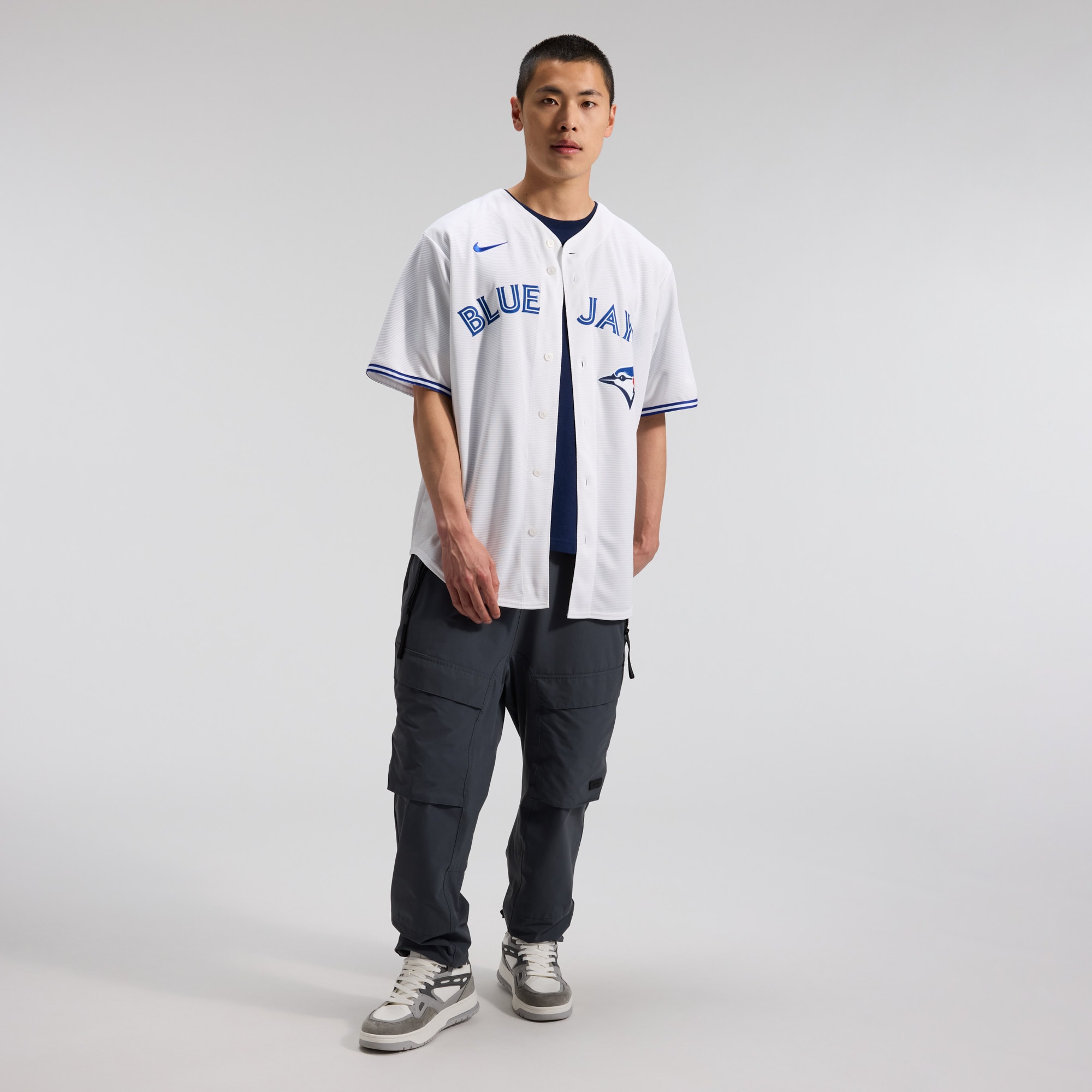 Men's Toronto Blue Jays Trey Yesavage Nike White Home Replica Jersey - Image 4